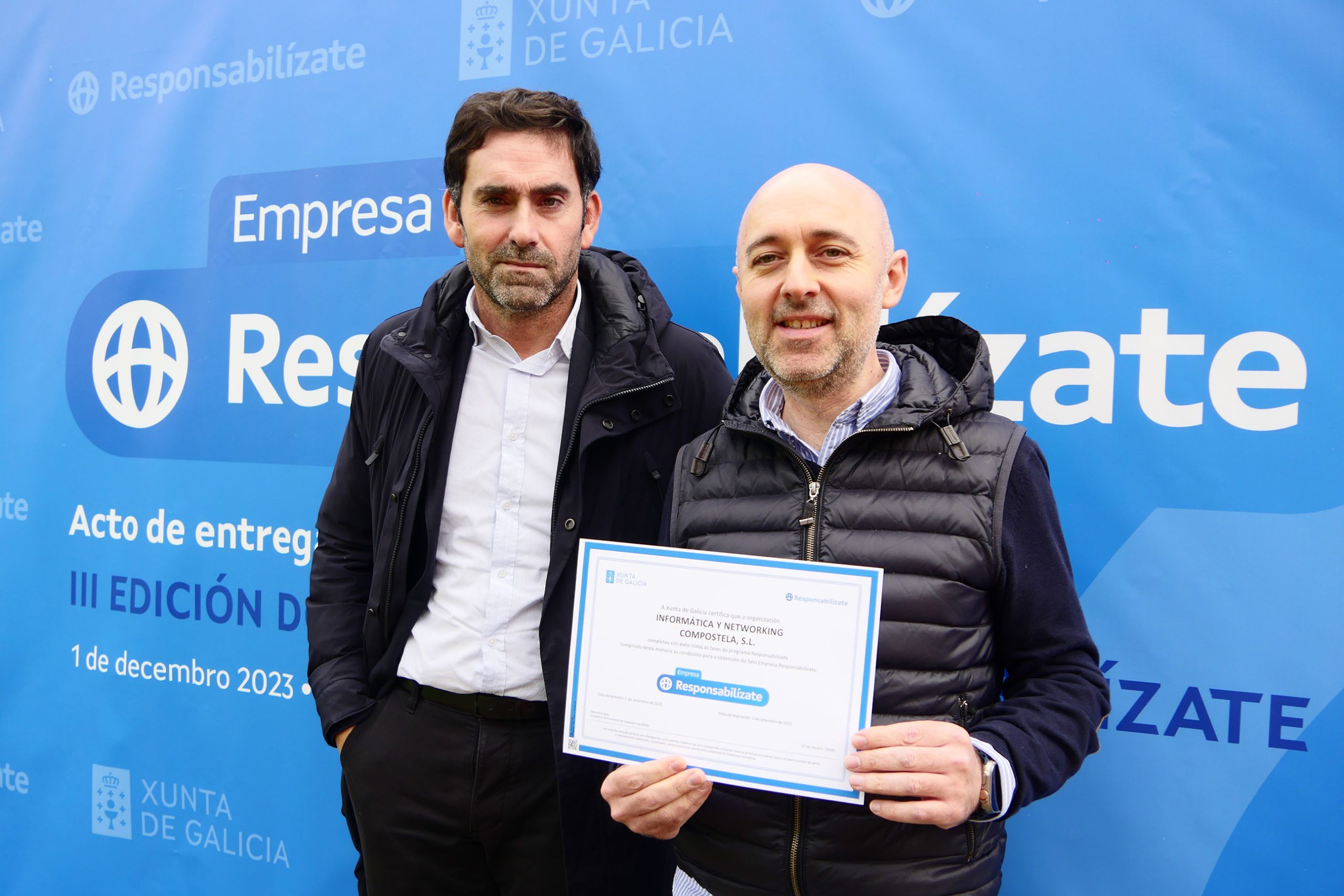 cloud.gal recibe el sello Responsabilízate que otorga la Xunta de Galicia